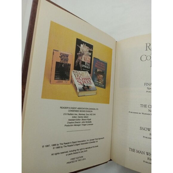 1988 Reader's Digest Condensed 1st Ed HC Leather Gilt Vtg NM Fiction - Picture 12 of 13